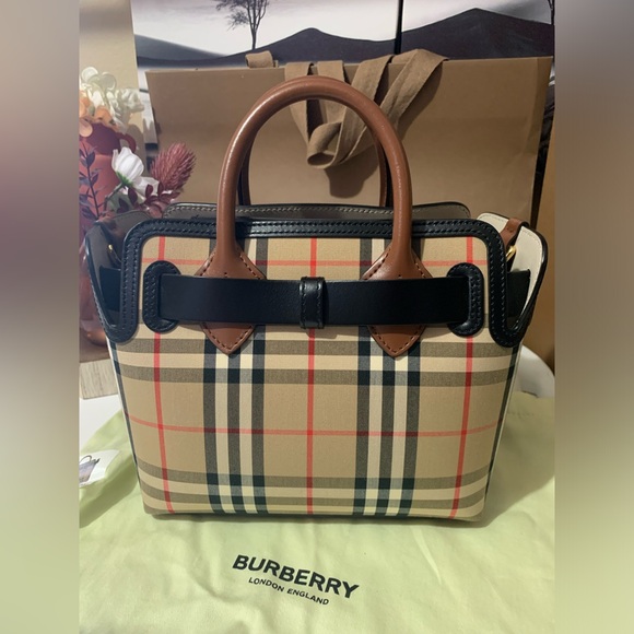 Burberry Calfskin Mini Vintage Check Triple Stud Belt Bag - Picture 5 of 16